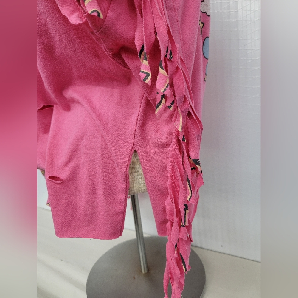 The Rolling Stones Fringe Concert Tee Upcycled - Picture 9 of 10